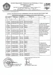 Read more about the article Pelaksanaan Self Assesment Try Out EPT (English Profiency Test)